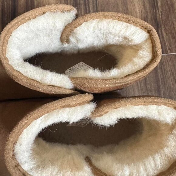 UGG KRISTIN CLASSIC SLIM CHESTNUT SUEDE WEDGE ANKLE BOOTS SIZE US 7 WOMEN - Picture 4 of 7